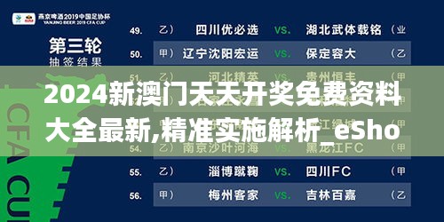 2024新澳门天天开奖免费资料大全最新,精准实施解析_eShop10.211