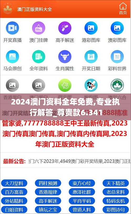 2024澳门资料全年免费,专业执行解答_尊贵款6.341