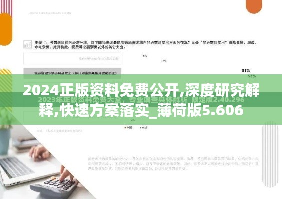 2024正版资料免费公开,深度研究解释,快速方案落实_薄荷版5.606