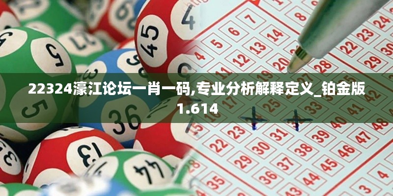 22324濠江论坛一肖一码,专业分析解释定义_铂金版1.614