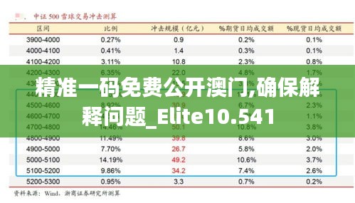 精准一码免费公开澳门,确保解释问题_Elite10.541