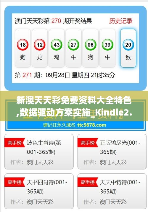 新澳天天彩免费资料大全特色,数据驱动方案实施_Kindle2.723