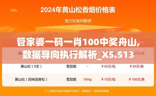 管家婆一码一肖100中奖舟山,数据导向执行解析_X5.513