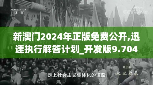 新澳门2024年正版免费公开,迅速执行解答计划_开发版9.704