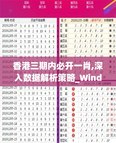 香港三期内必开一肖,深入数据解析策略_Windows18.891