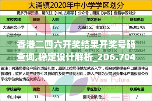 香港二四六开奖结果开奖号码查询,稳定设计解析_2D6.704