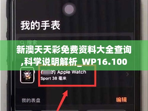 新澳天天彩免费资料大全查询,科学说明解析_WP16.100