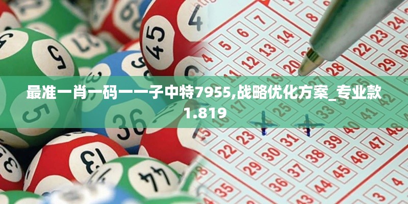 最准一肖一码一一子中特7955,战略优化方案_专业款1.819