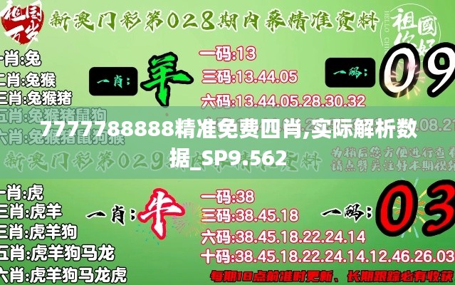 7777788888精准免费四肖,实际解析数据_SP9.562