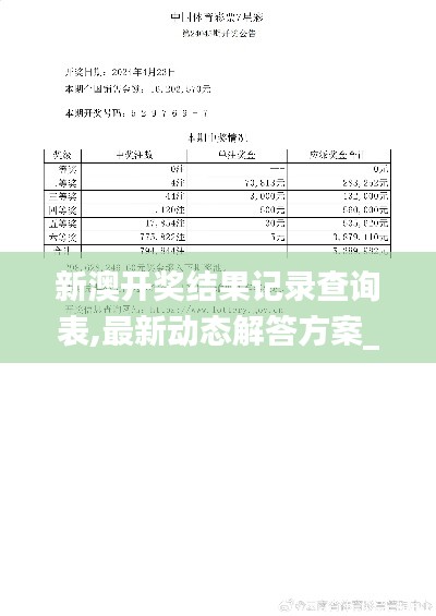 新澳开奖结果记录查询表,最新动态解答方案_V版1.672