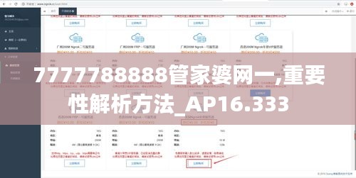 7777788888管家婆网一,重要性解析方法_AP16.333