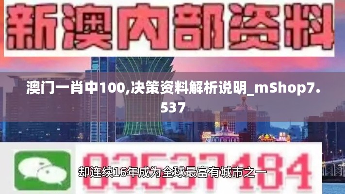 澳门一肖中100,决策资料解析说明_mShop7.537