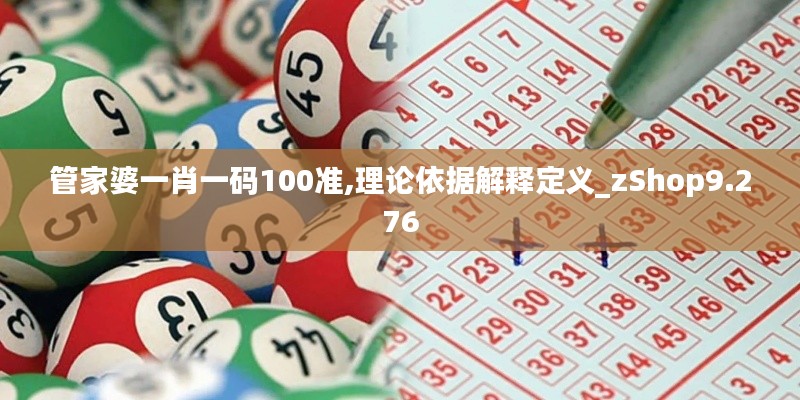管家婆一肖一码100准,理论依据解释定义_zShop9.276