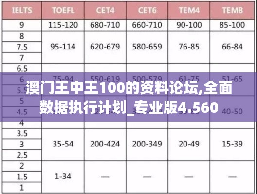 澳门王中王100的资料论坛,全面数据执行计划_专业版4.560
